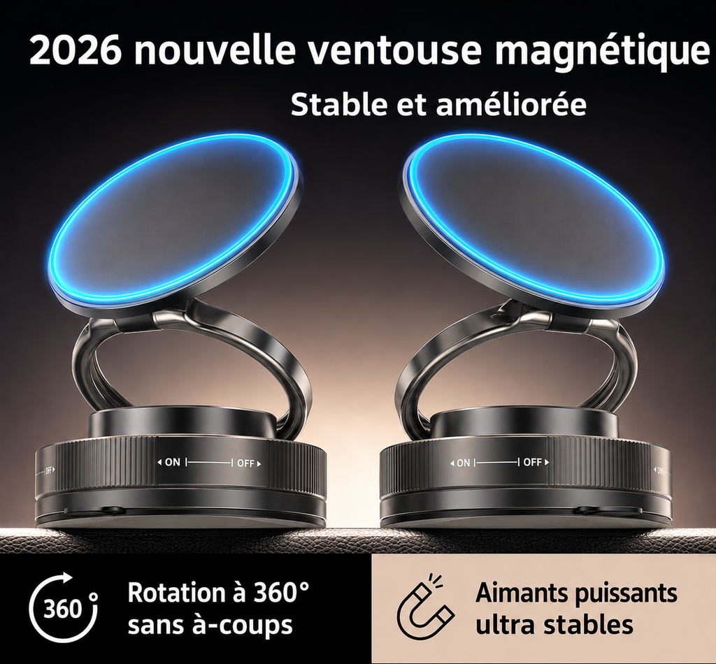 Support téléphone magnétique MagSafe T30 avec ventouse