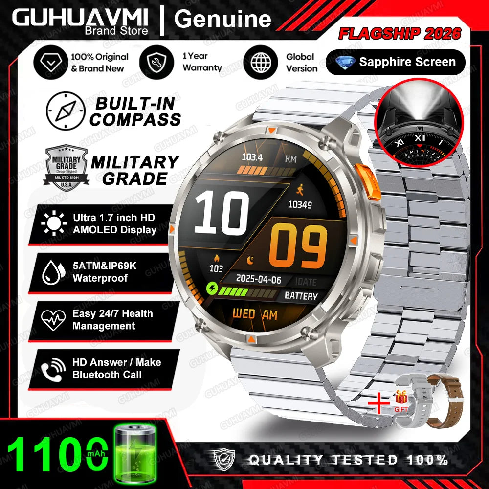 Montre connectée T-Rex3 Pro, détail du boîtier