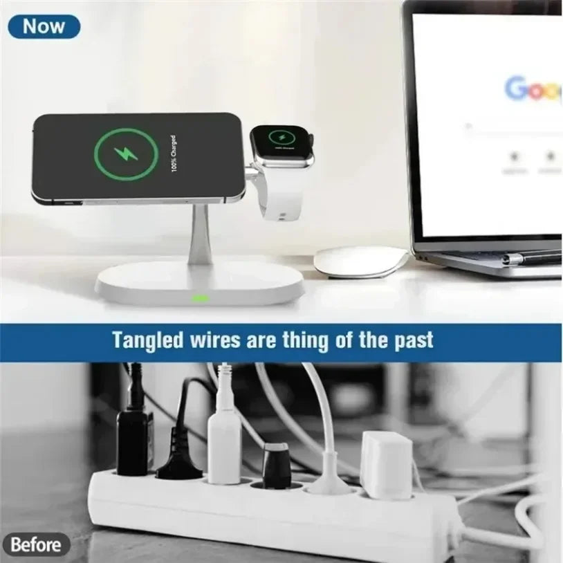 Support magnétique pour smartphone sur station de recharge