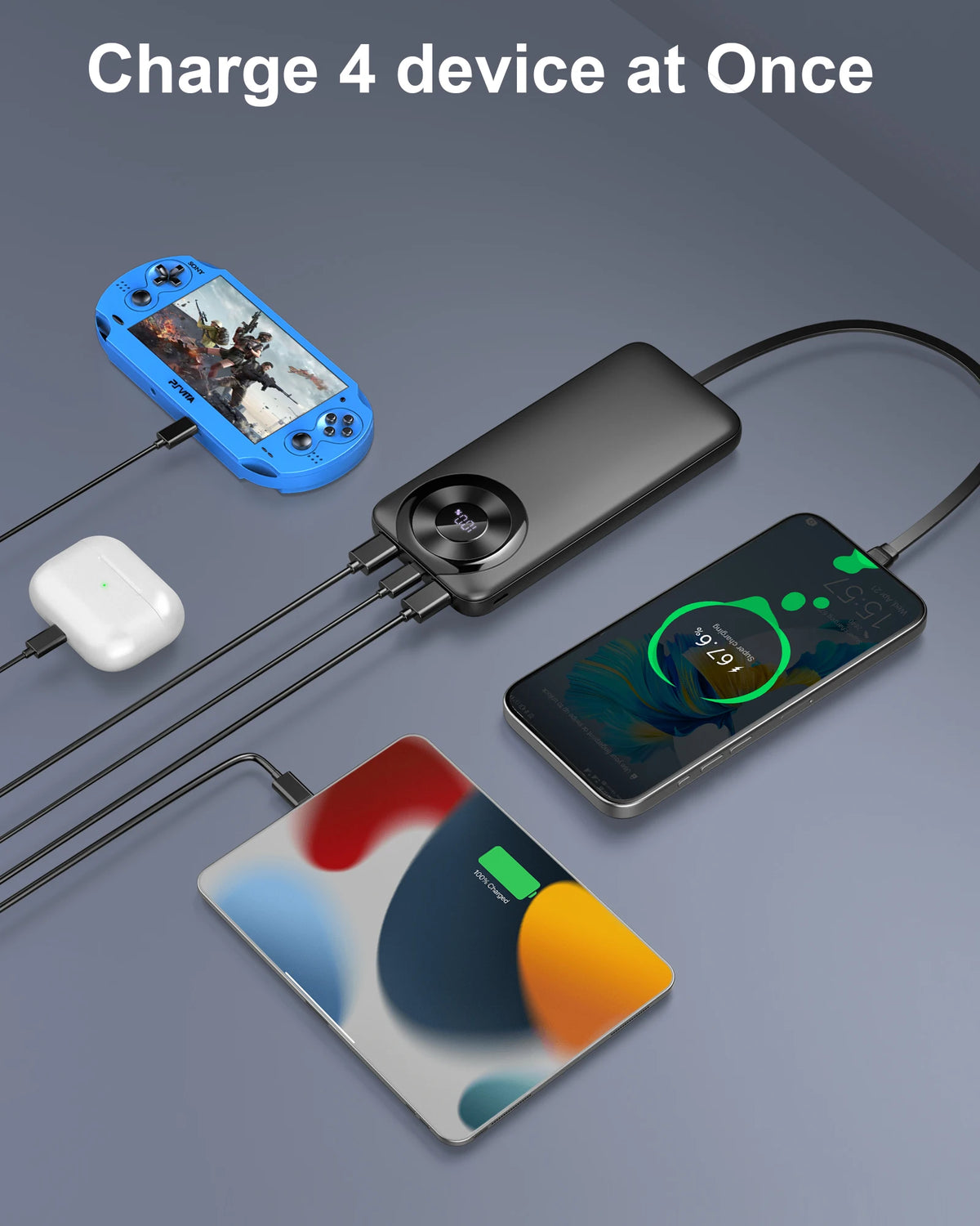Batterie externe 10 000 mAh – t'évite l'angoisse des 5 %