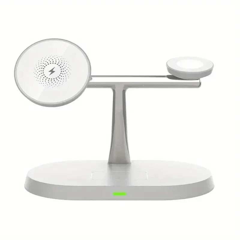 Station de charge de bureau 3-en-1 vue détaillée