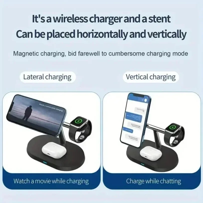 Station de charge 3-en-1 compatible iPhone et accessoires Apple