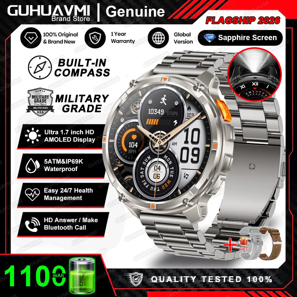 Montre connectée T-Rex3 Pro avec notifications et appels