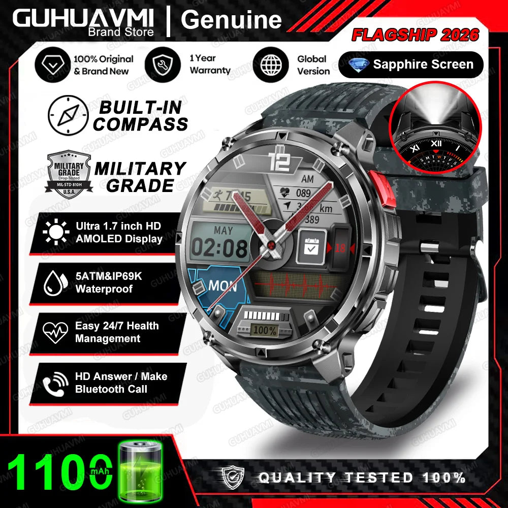 Montre connectée T-Rex3 Pro, capteurs de suivi d’activité