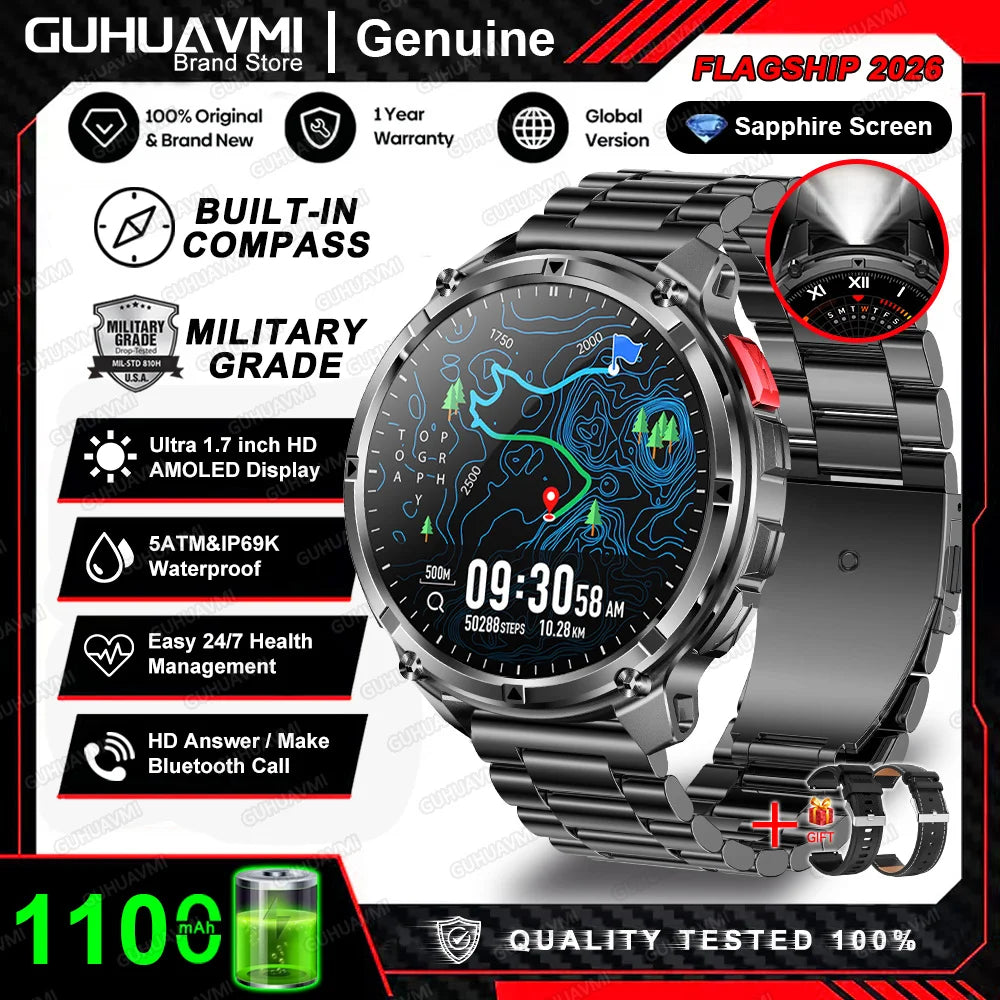 Montre connectée T-Rex3 Pro robuste pour randonnée