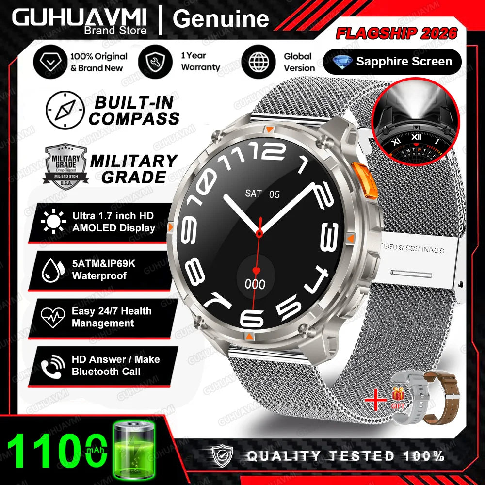 Montre connectée T-Rex3 Pro, autonomie batterie
