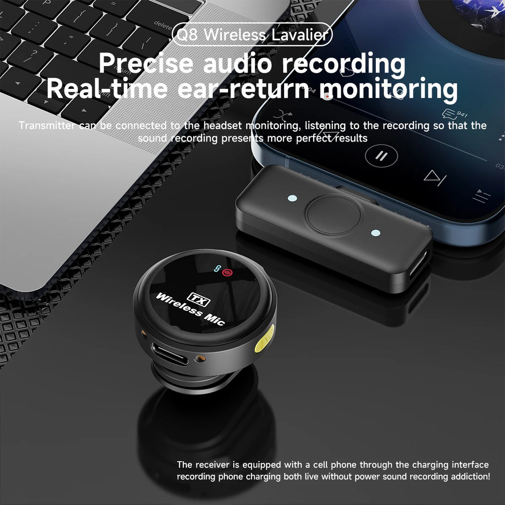 Microphone cravate sans fil USB-C Ambyrtek