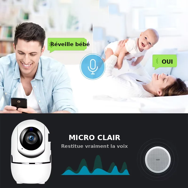 Caméra WiFi intérieure – garde un œil sur la maison, où que tu sois