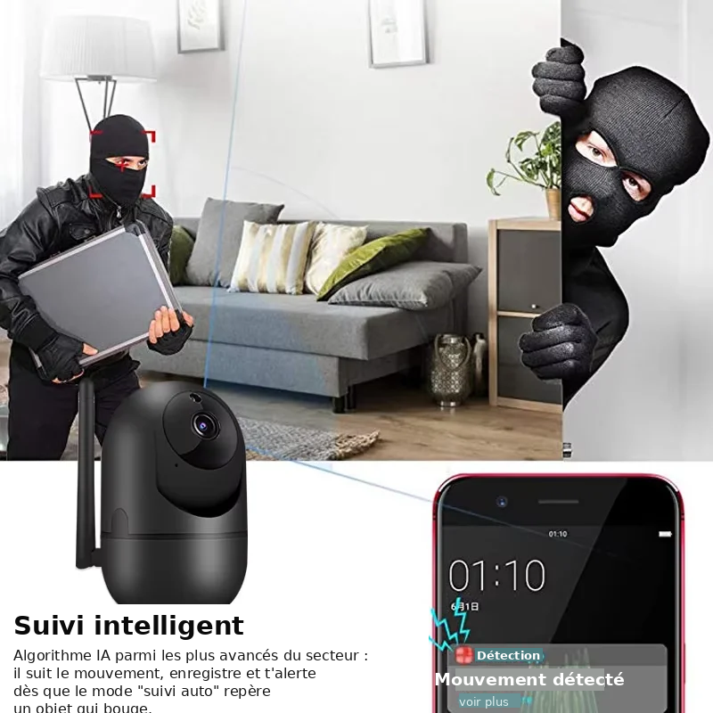 Caméra WiFi intérieure – garde un œil sur la maison, où que tu sois